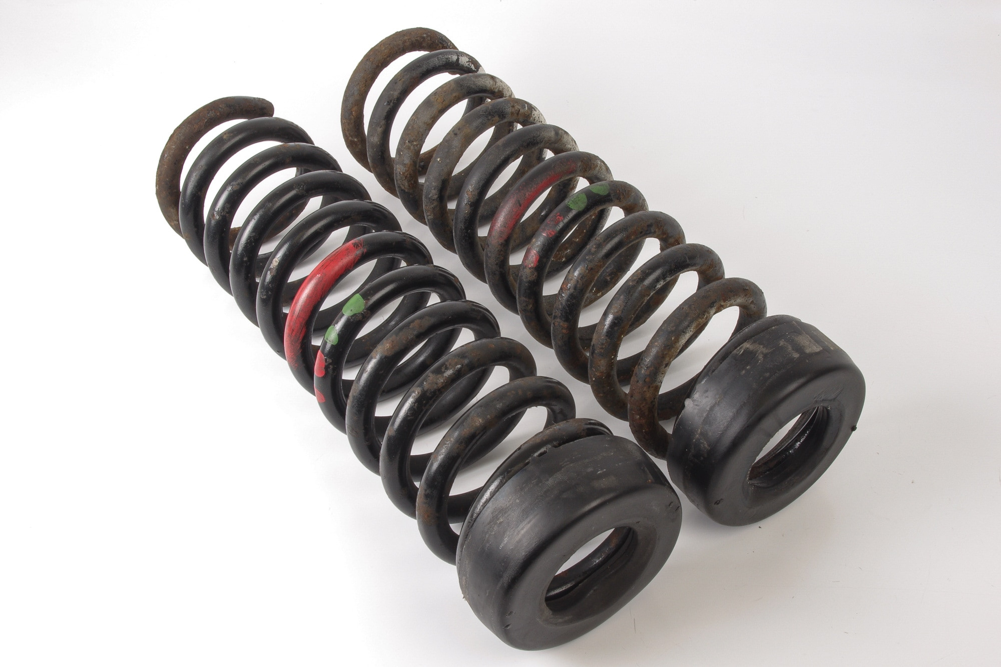 Mercedes 1293211704 Suspension Coil Spring x2 - Front (a) | R129 SL
