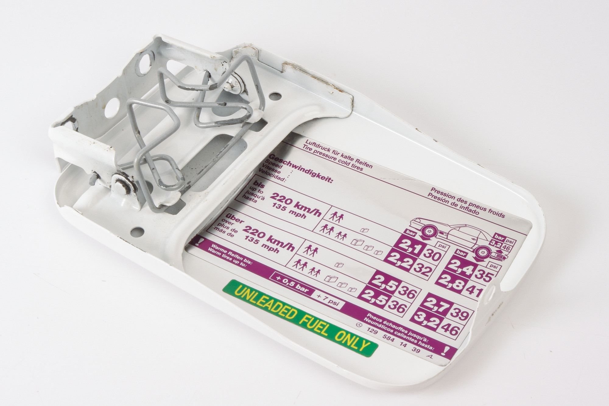 Mercedes 1297500106 Fuel Filler Cap - White (a) | R129 SL