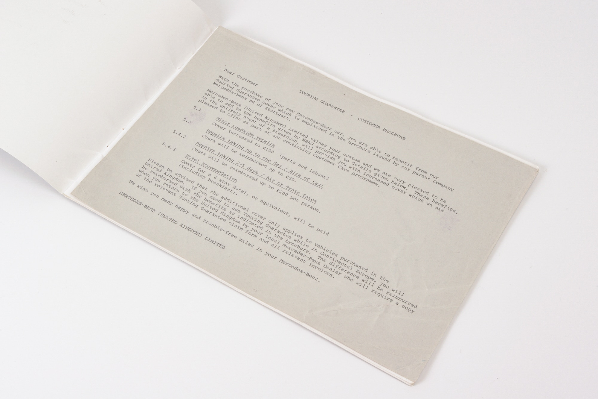 Mercedes 1295840198 Owners Manual | R129 SL