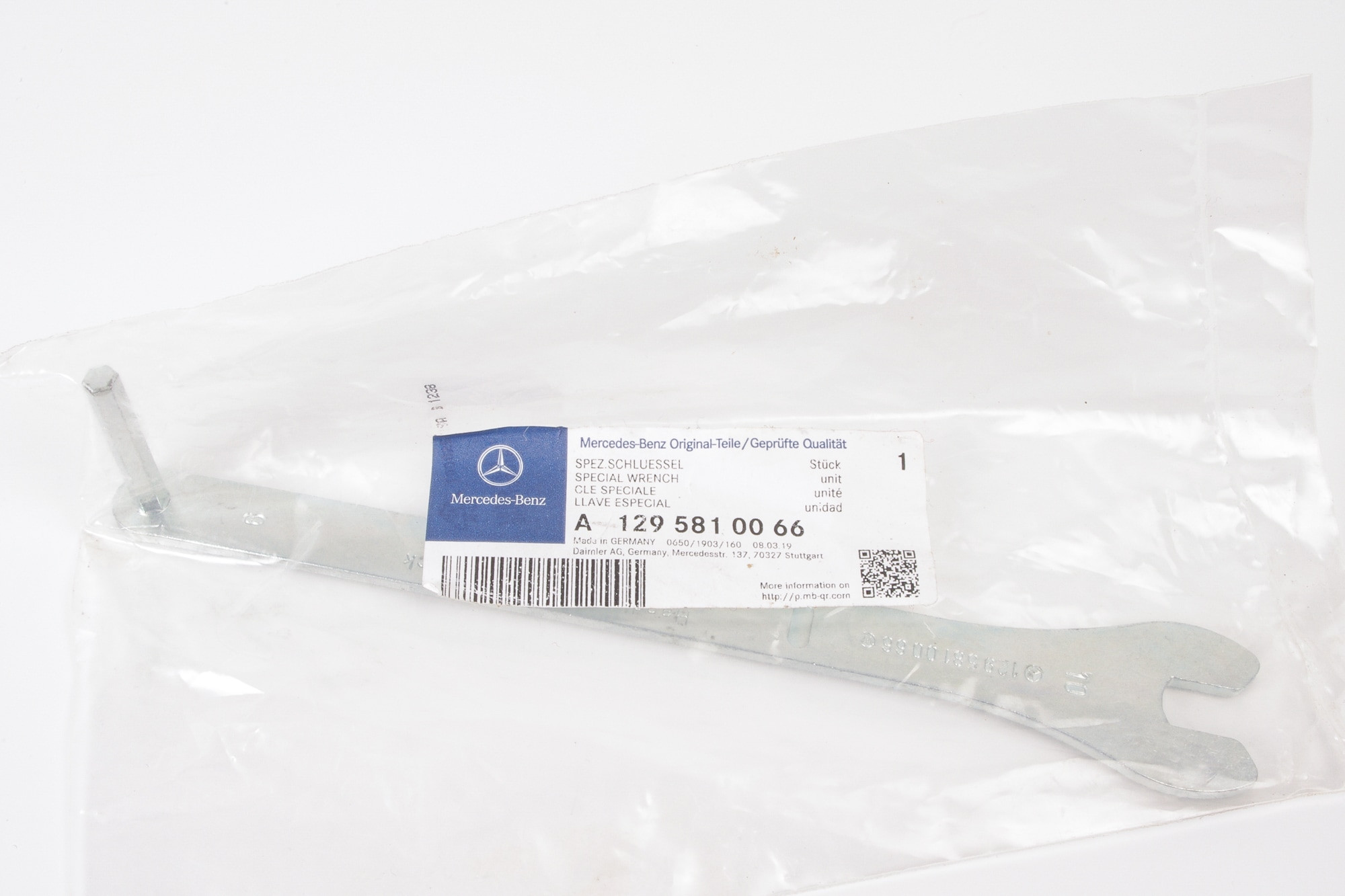 Mercedes 1295810066 Roof Spanner (a) (New) | R129 SL