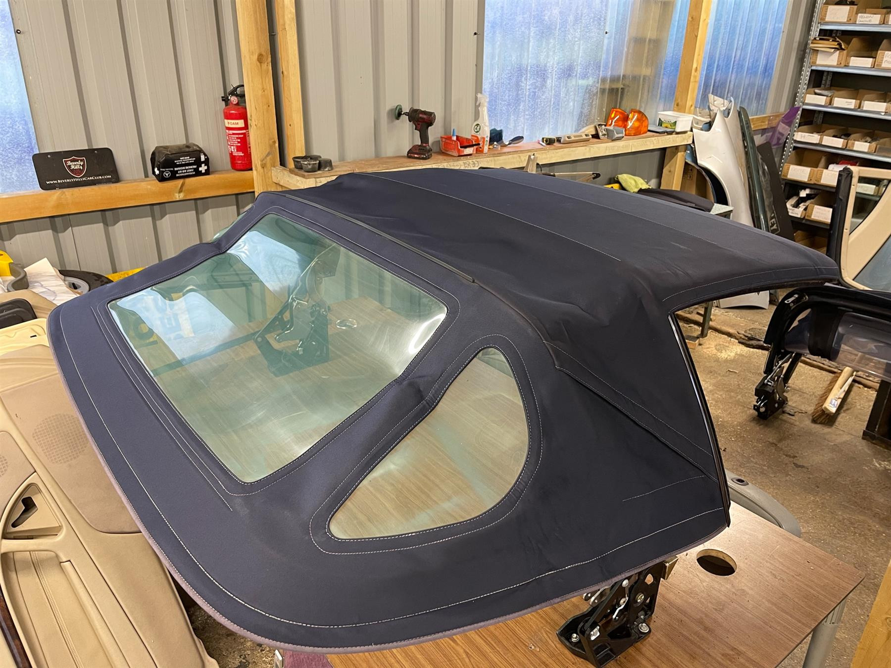 Mercedes 1297700201 Soft Top - Blue | R129 SL