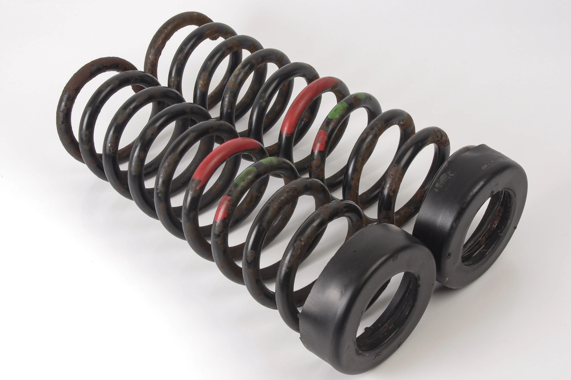 Mercedes 1293211104 Suspension Coil Spring x2 - Front | R129 SL