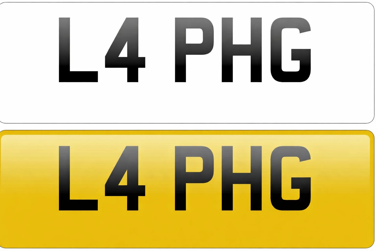 Mercedes Number Plate On Retention - L4 PHG (New) | R129 SL