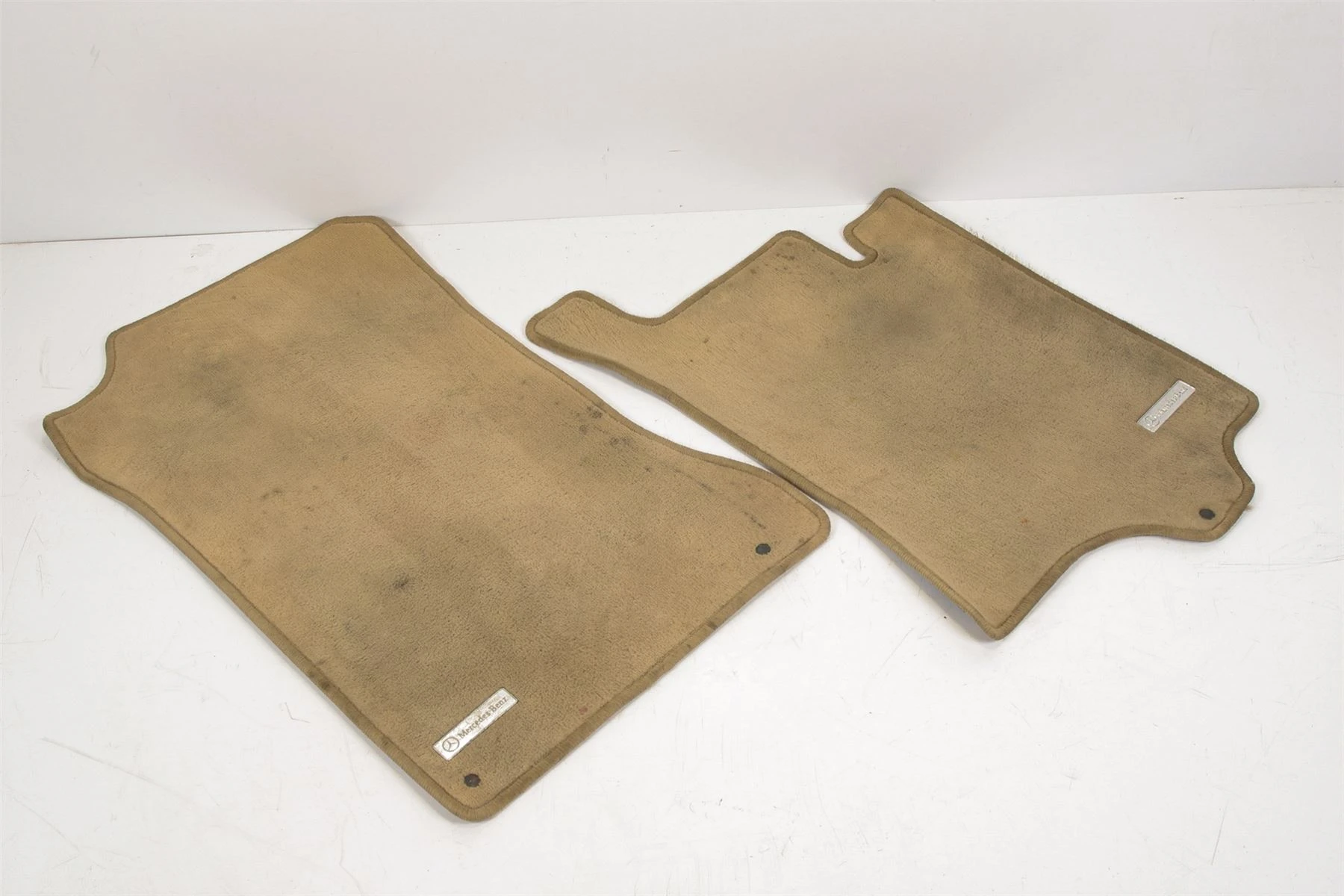 Mercedes 1296803540 Floor Mat Set x2 - Front Tan | R129 SL