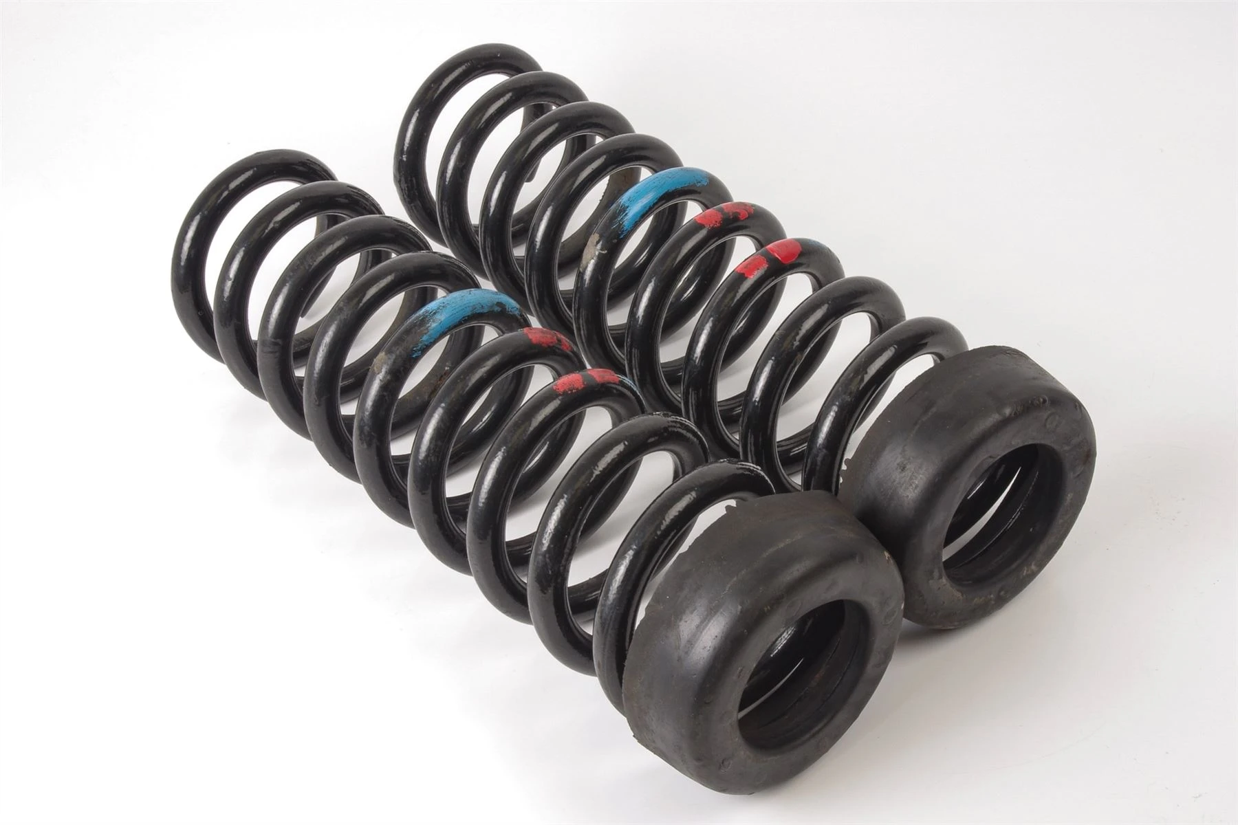 Mercedes 1293211604 Suspension Coil Spring x2 - Front (a) | R129 SL
