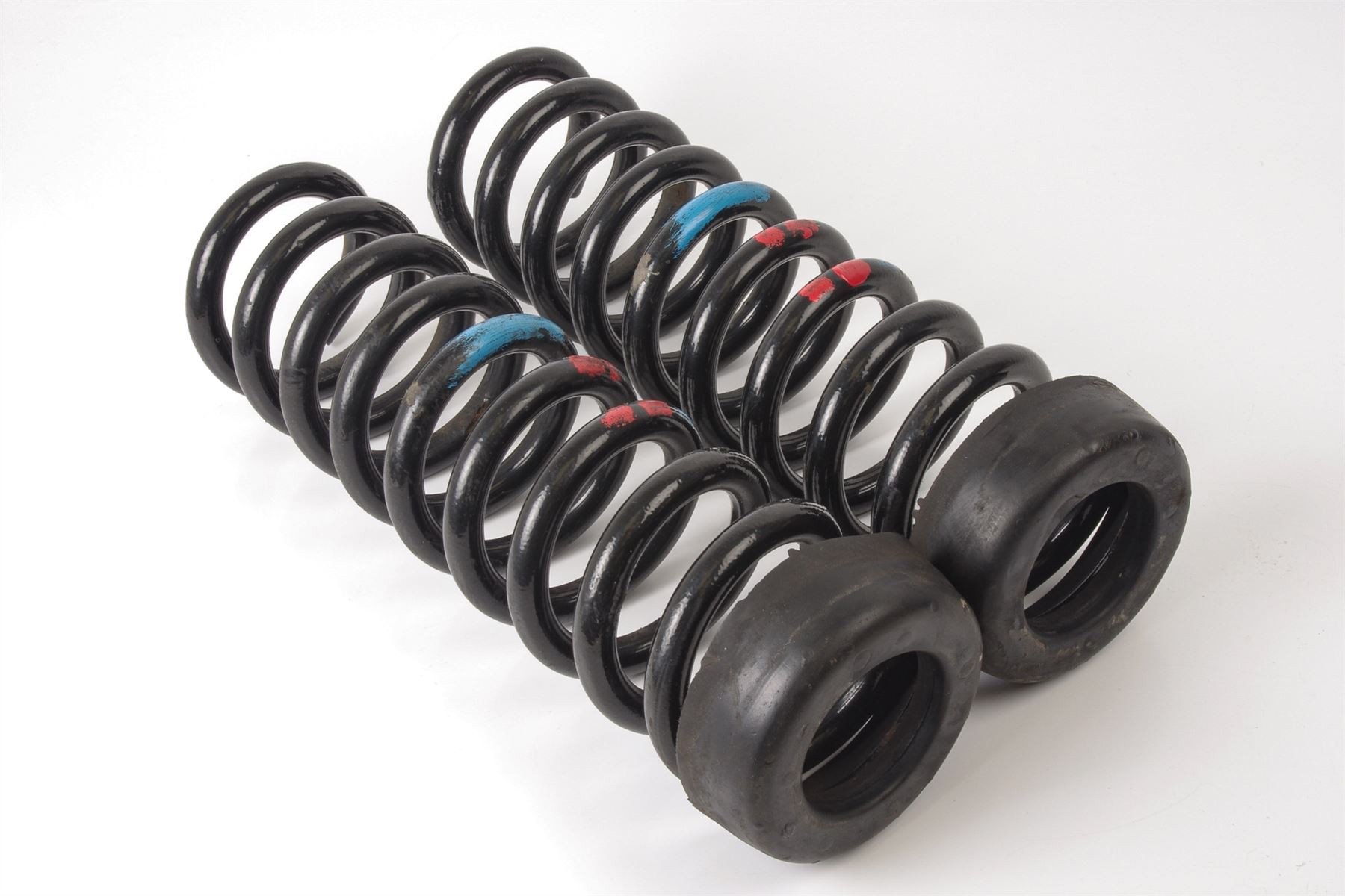 Mercedes 1293211604 Suspension Coil Spring x2 - Front (a) | R129 SL