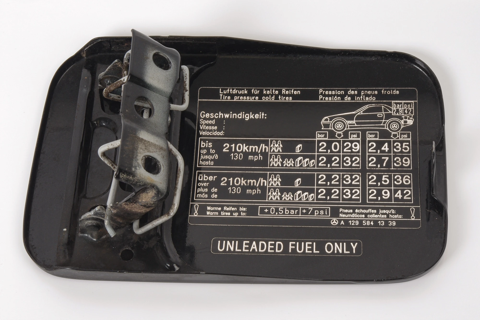 Mercedes 1295841339 Fuel Filler Cap - Black | R129 SL