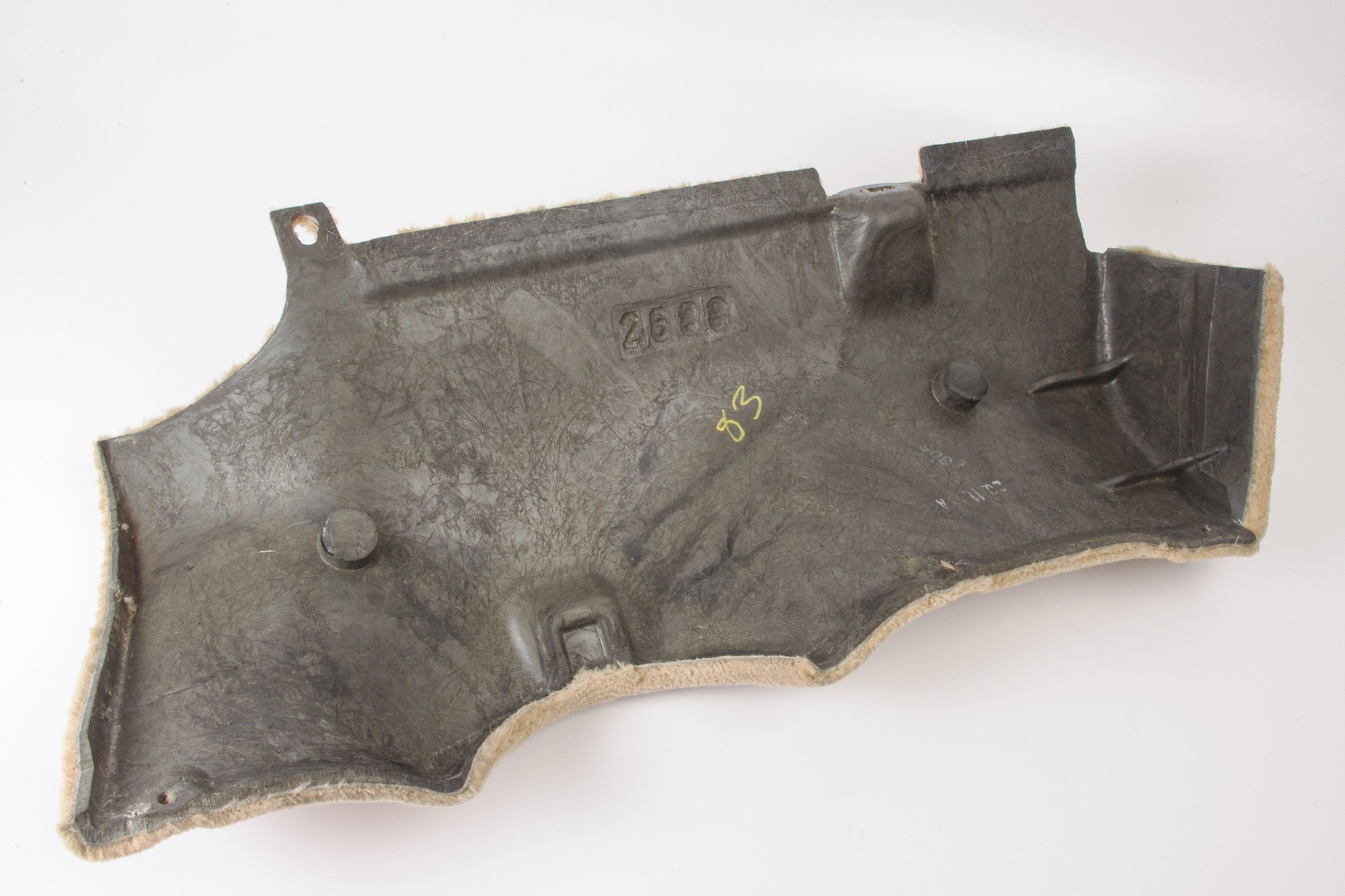 Mercedes 1296802688 Dashboard Carpet Trim - Right Tan | R129 SL