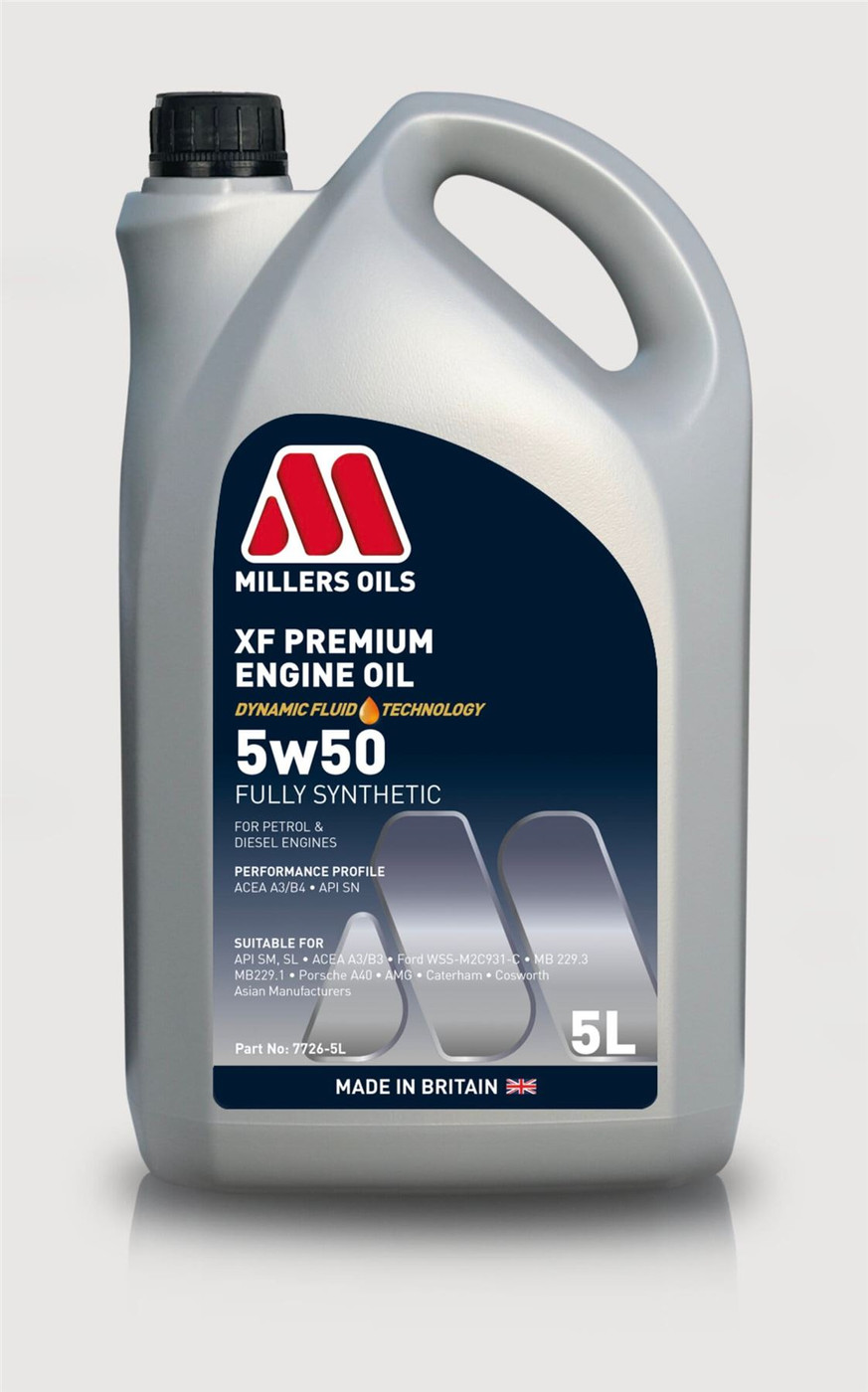 Millers Oils Engine Oil XF Premium 5w50 - 5L | Various Inc. R129 SL W140 S Class