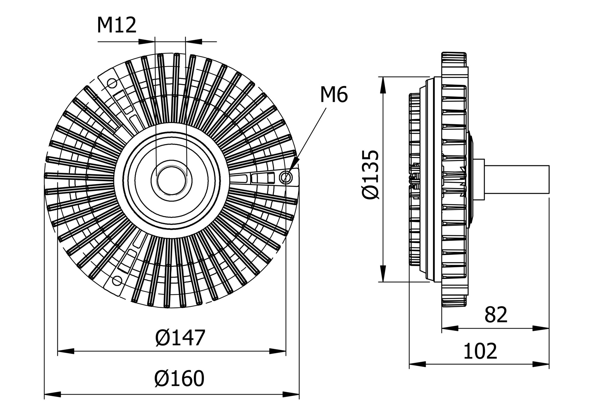 Mercedes 6162000322 Fan Clutch | W460 W461 G