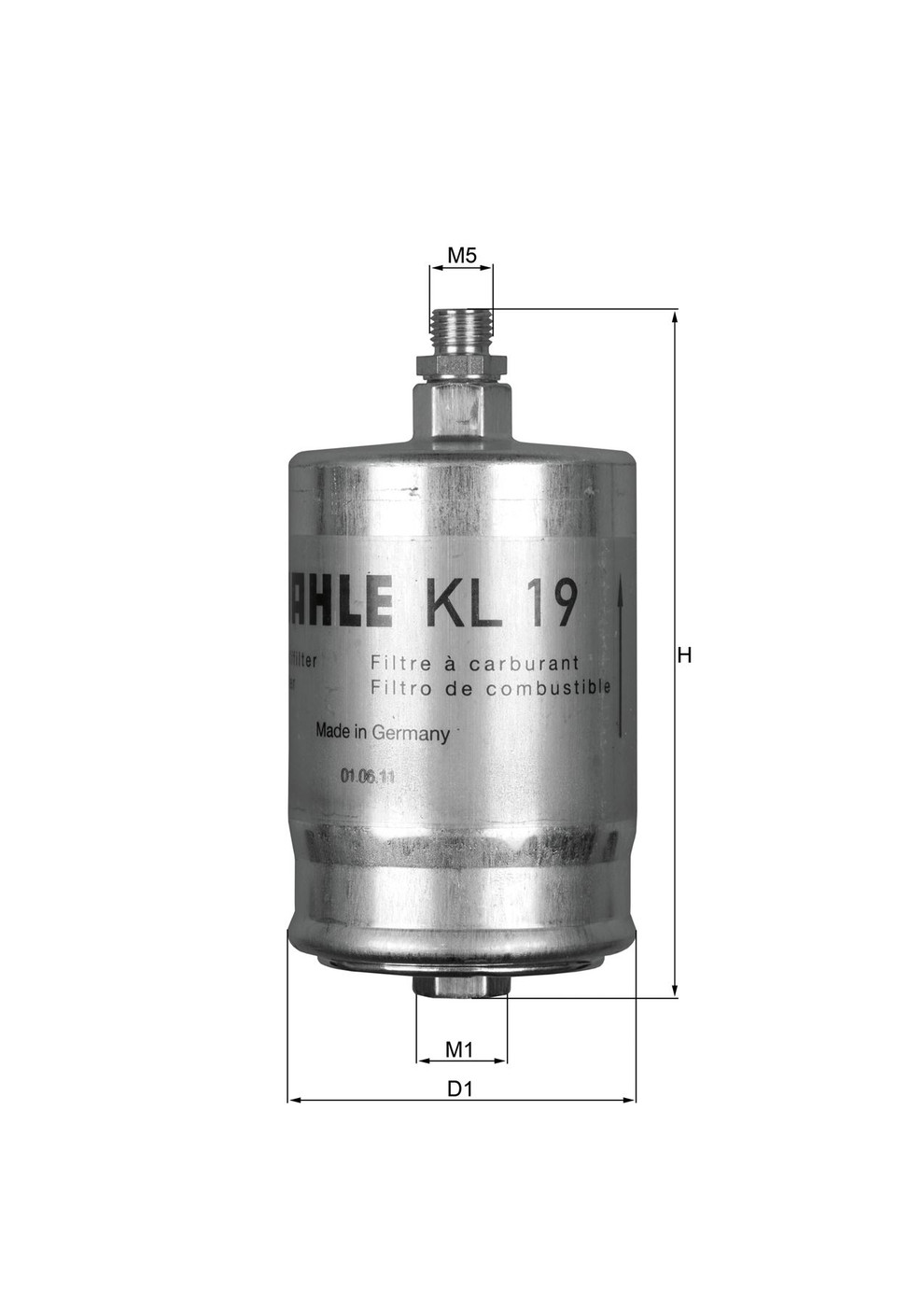 Mercedes 0014770301 Fuel Filter | C107 R107 R129 SL W116 W126 W140 S W123...