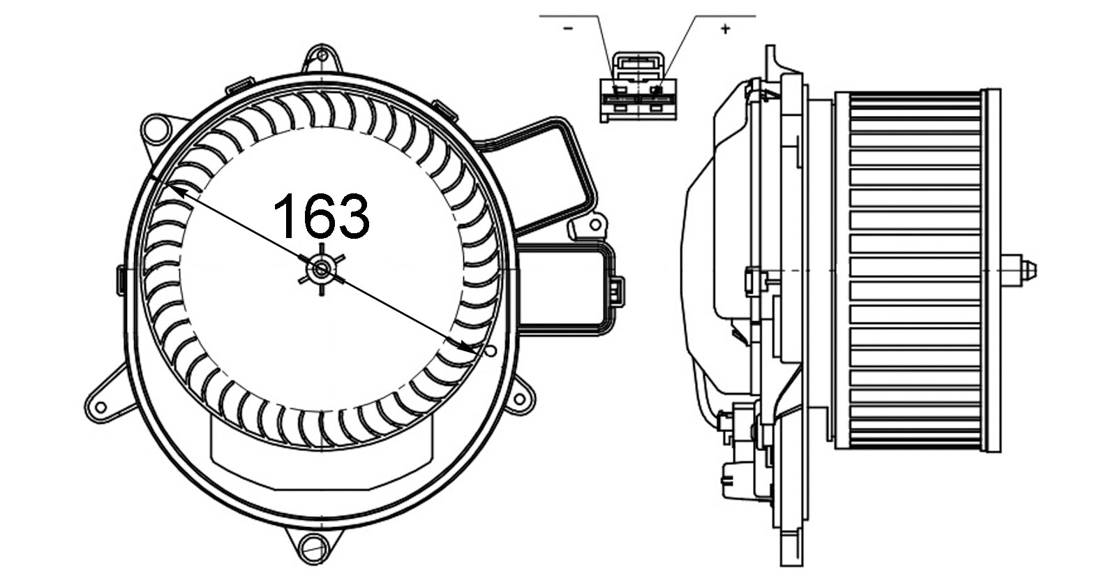 Mercedes 1666906100 Blower Motor | W166 M X166 GL