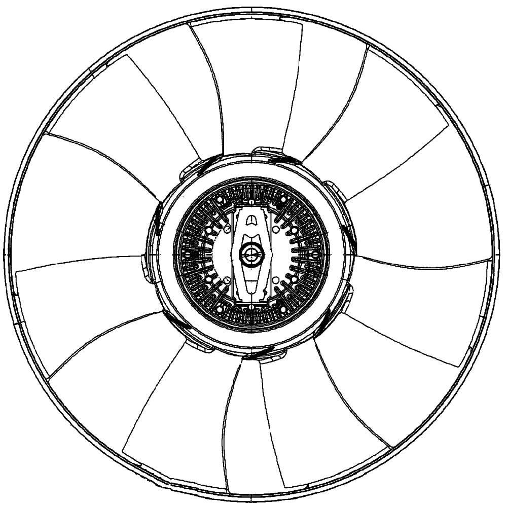 Mercedes 0002009023 Cooling Fan | W639 V