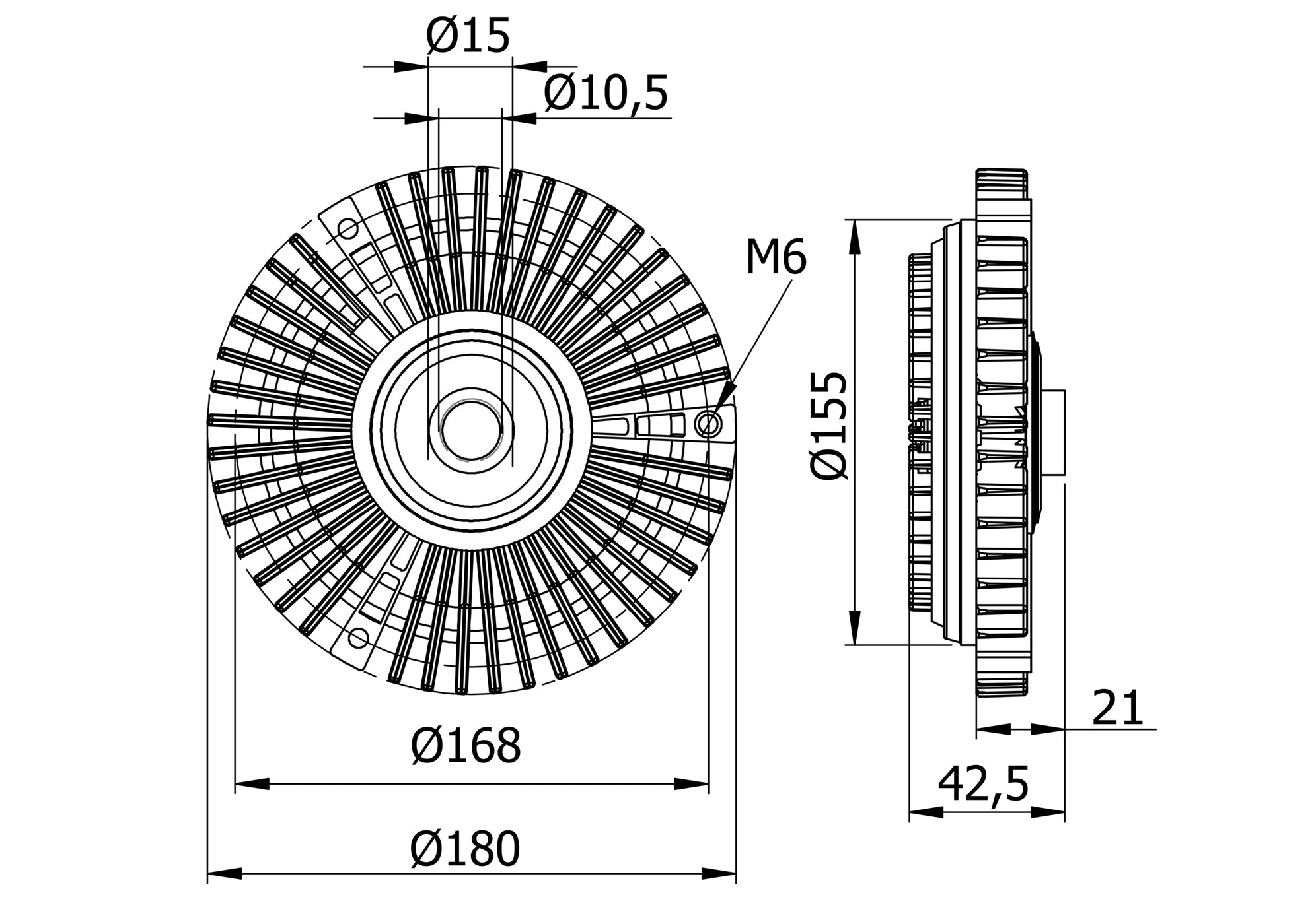 Mercedes 6032000622 Fan Clutch | W461 W463 G