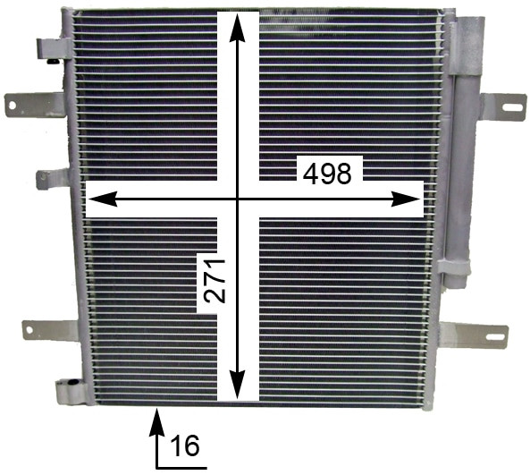 Mercedes 9705000154 A/C Condenser