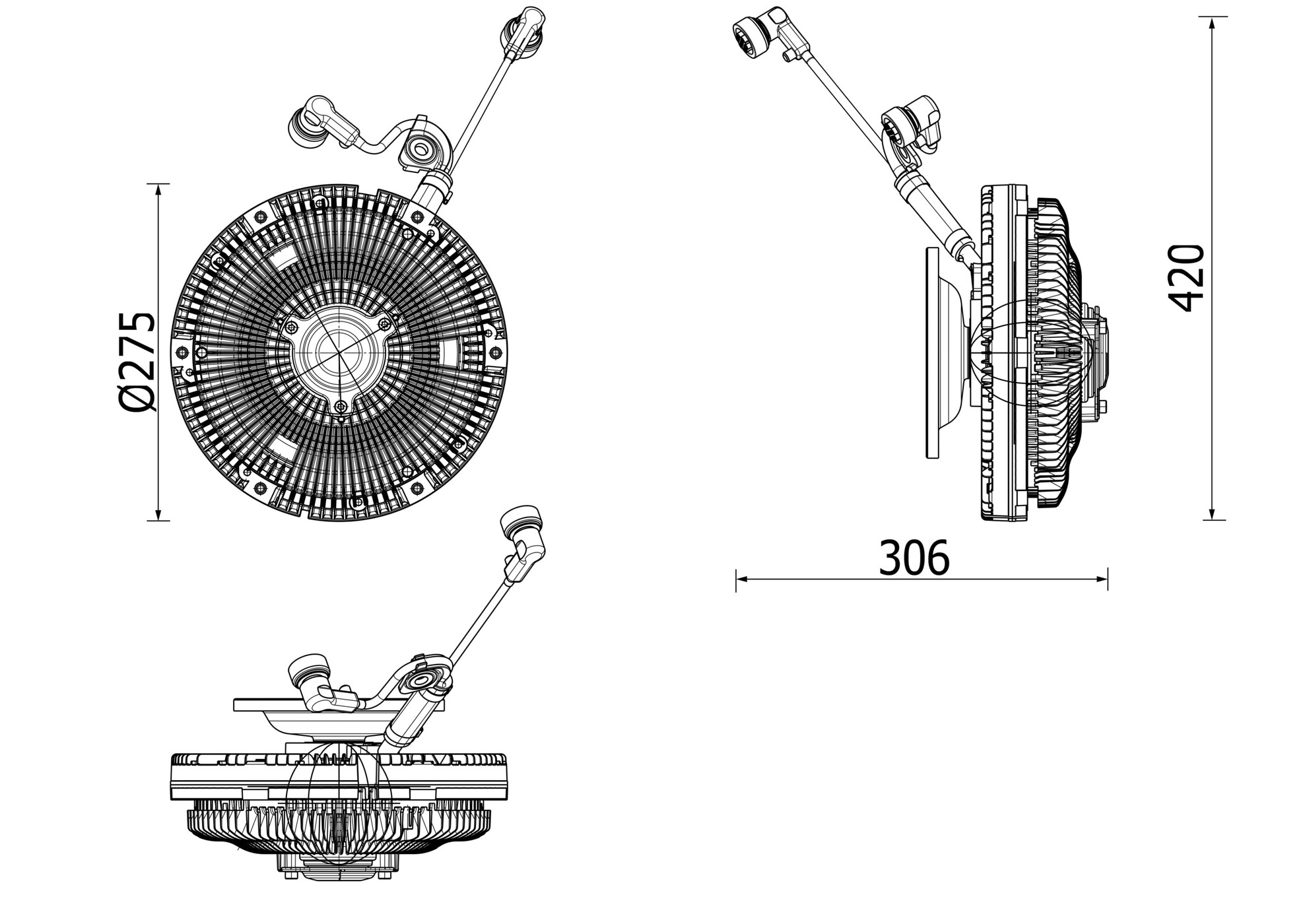 Mercedes 5422001222 Fan Clutch