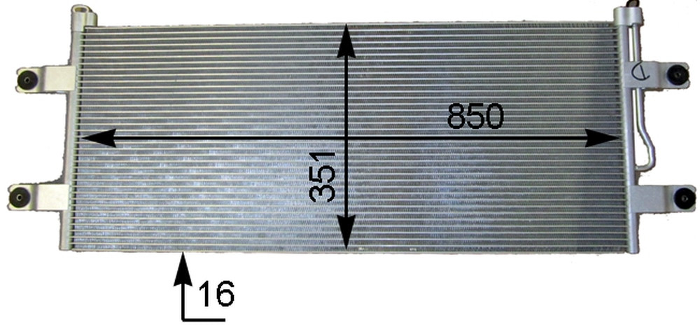 Mercedes 9605001454 A/C Condenser