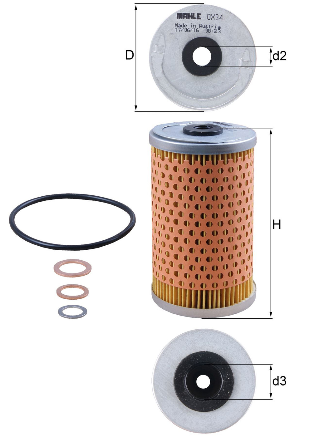 Mercedes 0001802409 Oil Filter | W123 C123 S123 E W201 C W460 W461 W463 G