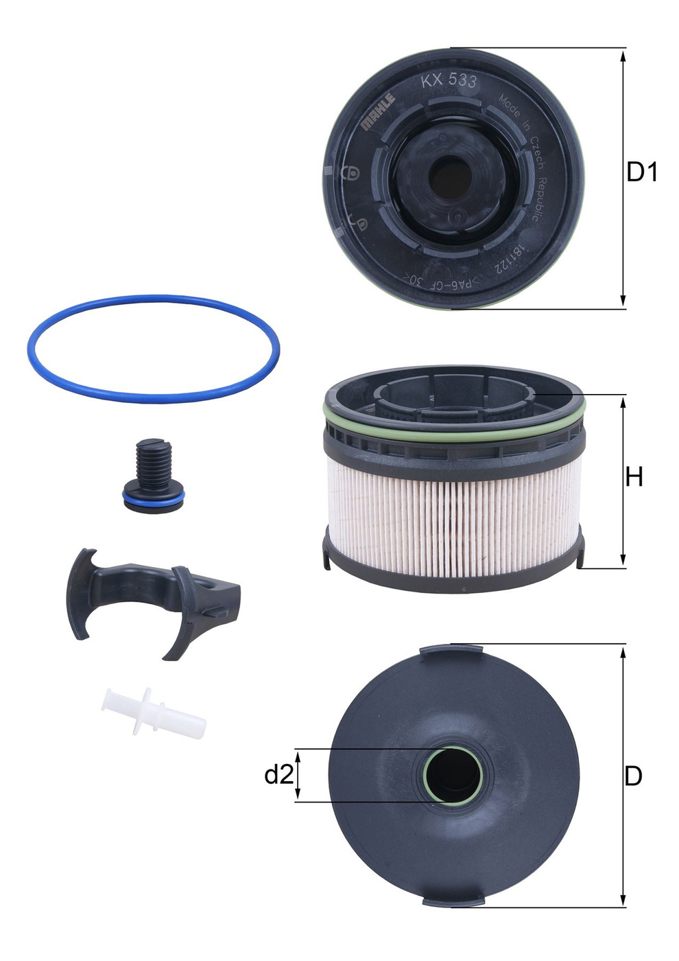 Mercedes 6540900252 Fuel Filter