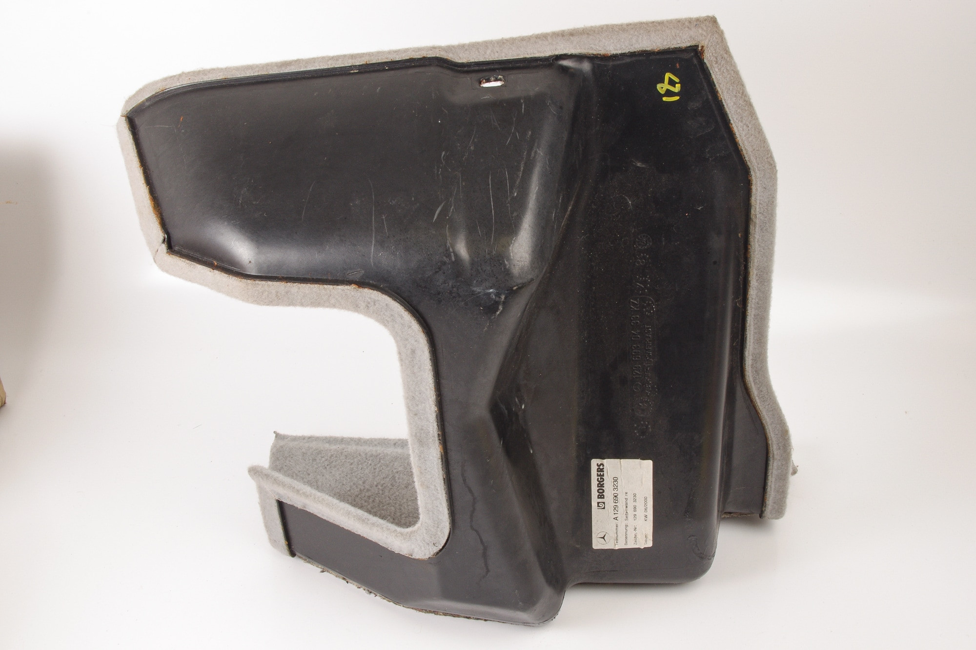 Mercedes 1296903230 Battery Cover - Rear Right Grey (a) | R129 SL