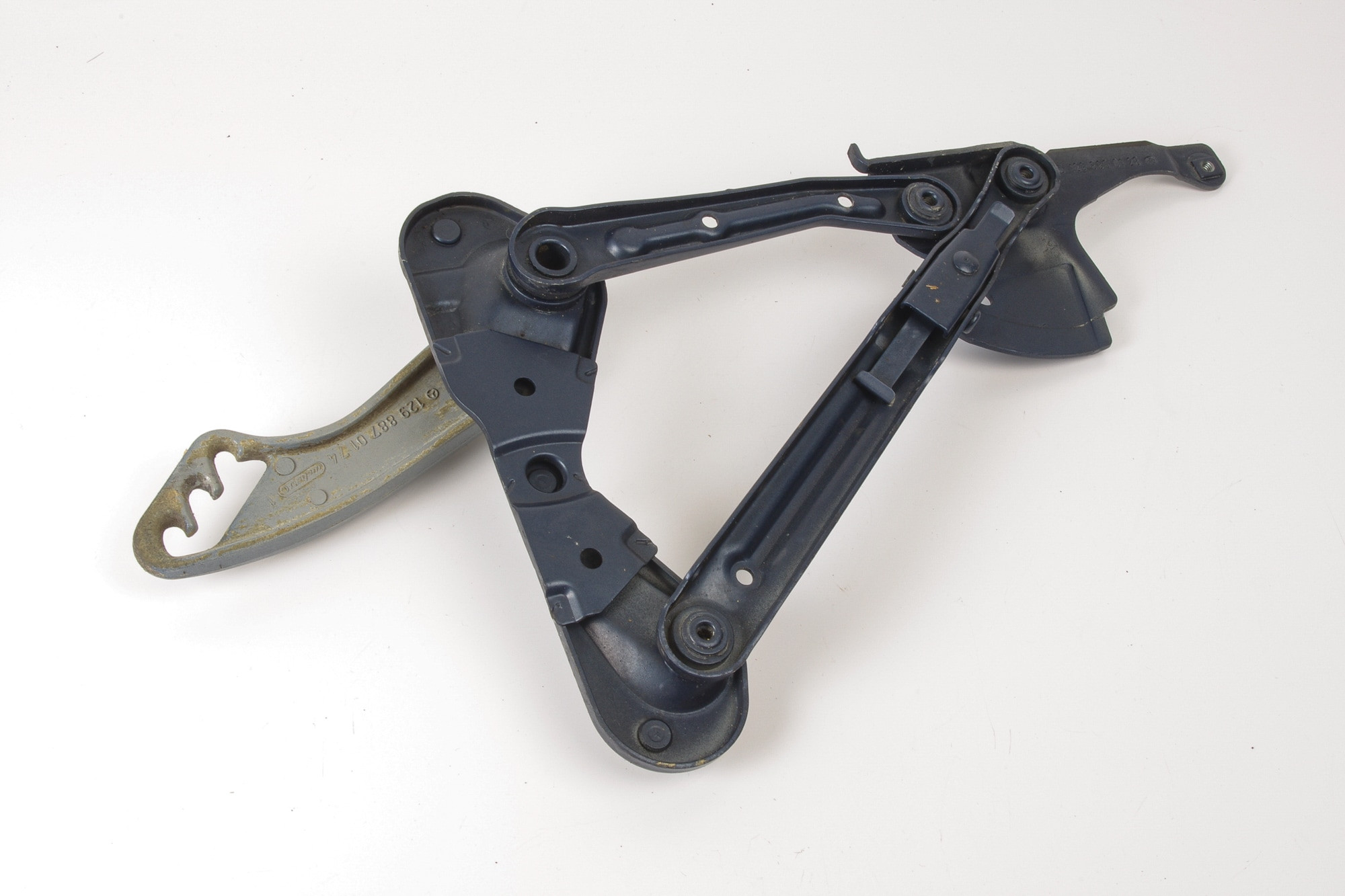 Mercedes 1298800128 Bonnet Hinge - Left Blue (a) | R129 SL W140 V140 C140 S