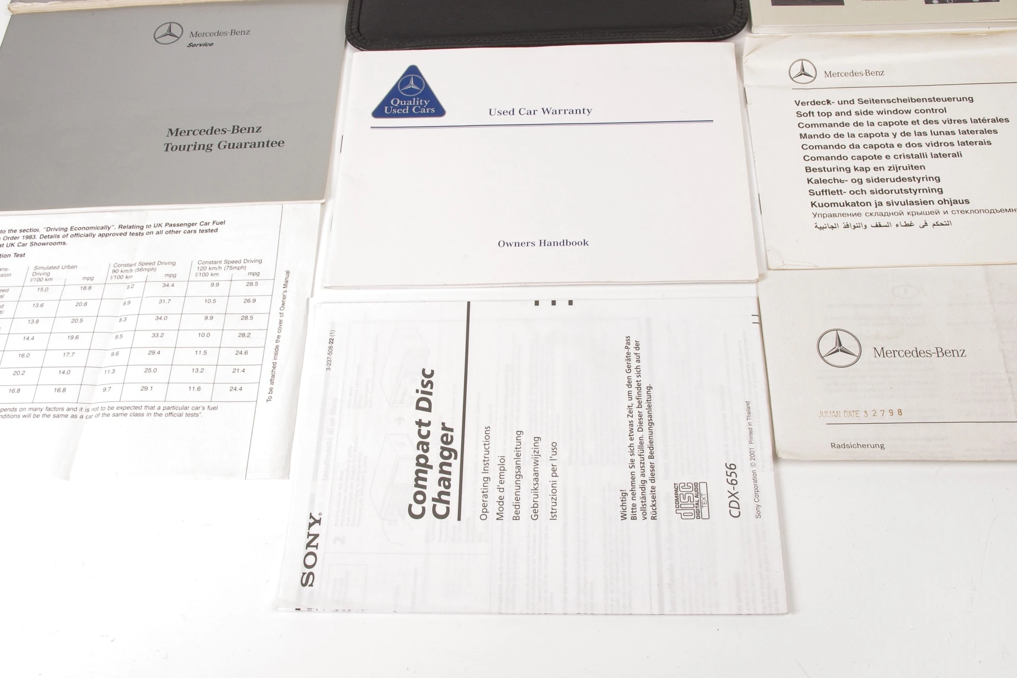 Mercedes 1295845996 Owners Manual Set (a) | R129 SL