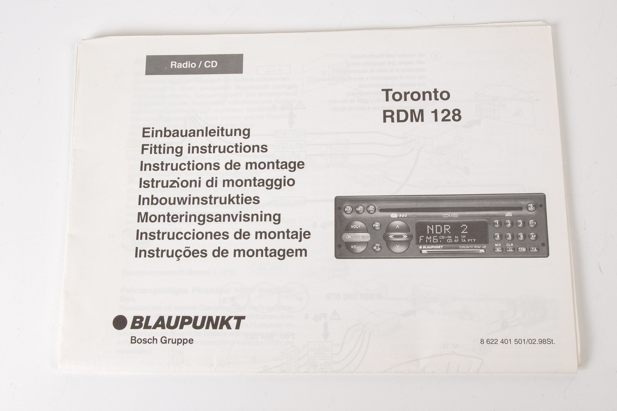 Mercedes 0038200000 Radio Manual | R129 SL