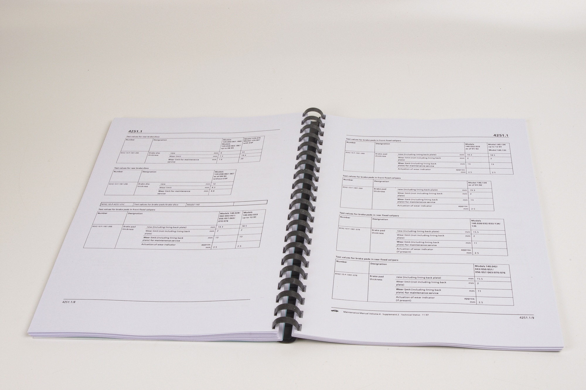 Mercedes R129 SL Workshop Manual: Maintenance & Service