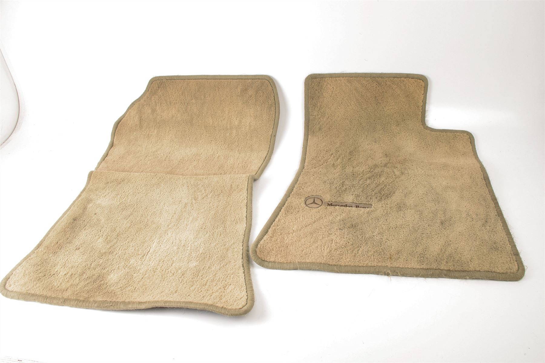 Mercedes 1296803540 Floor Mat Set x2 - Front Beige | R129 SL