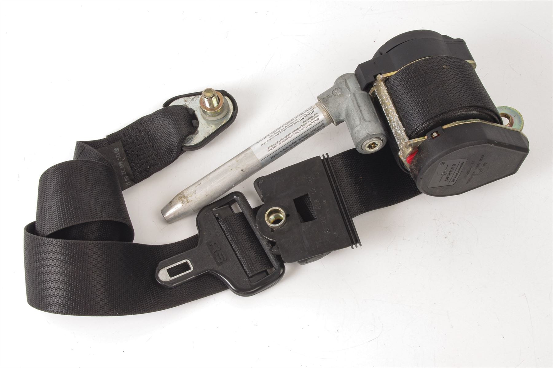 Mercedes 1248602285 Seat Belt - Right Black | S124 E