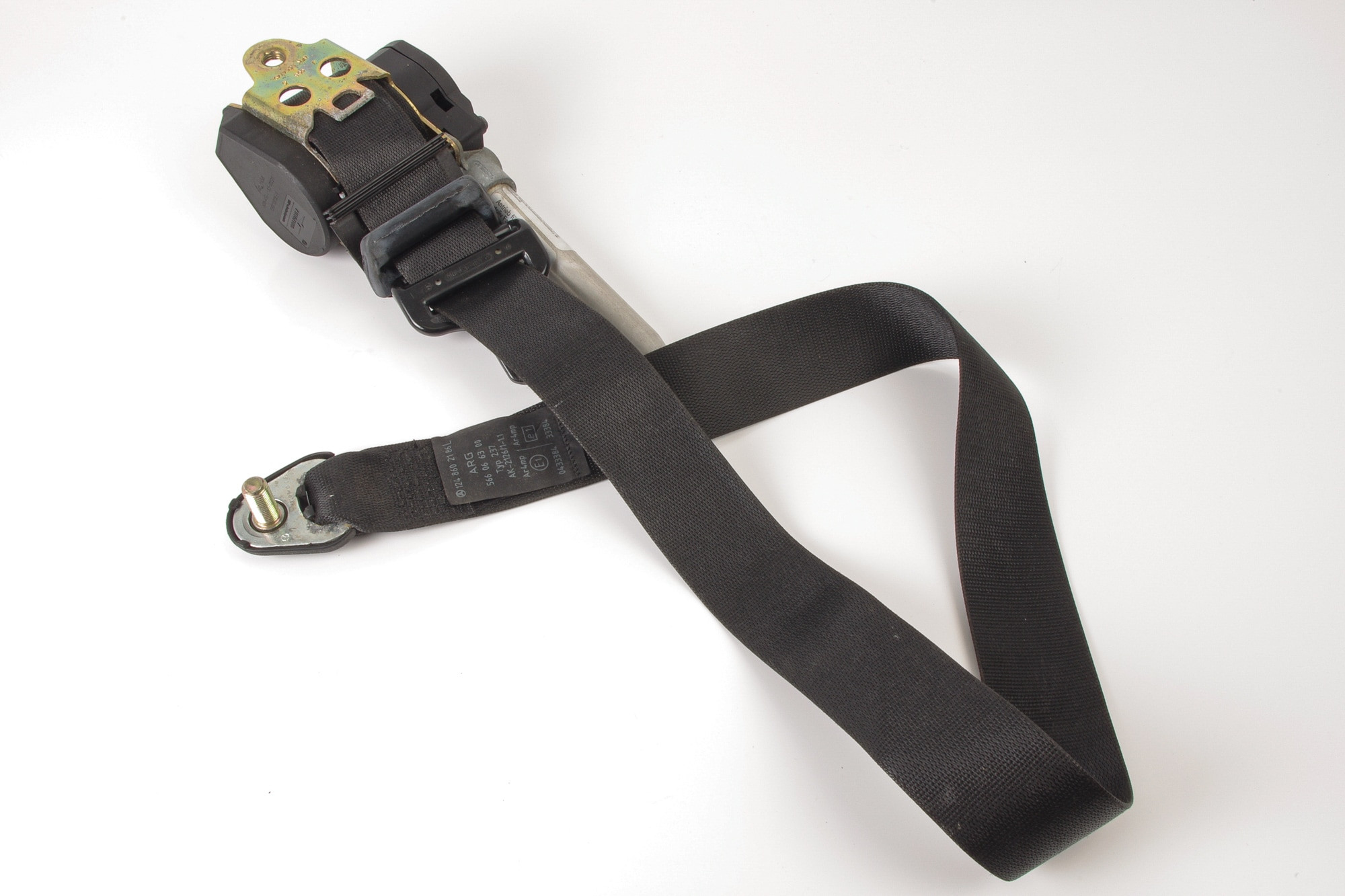 Mercedes 1248602186 Seat Belt - Left Black | S124 E