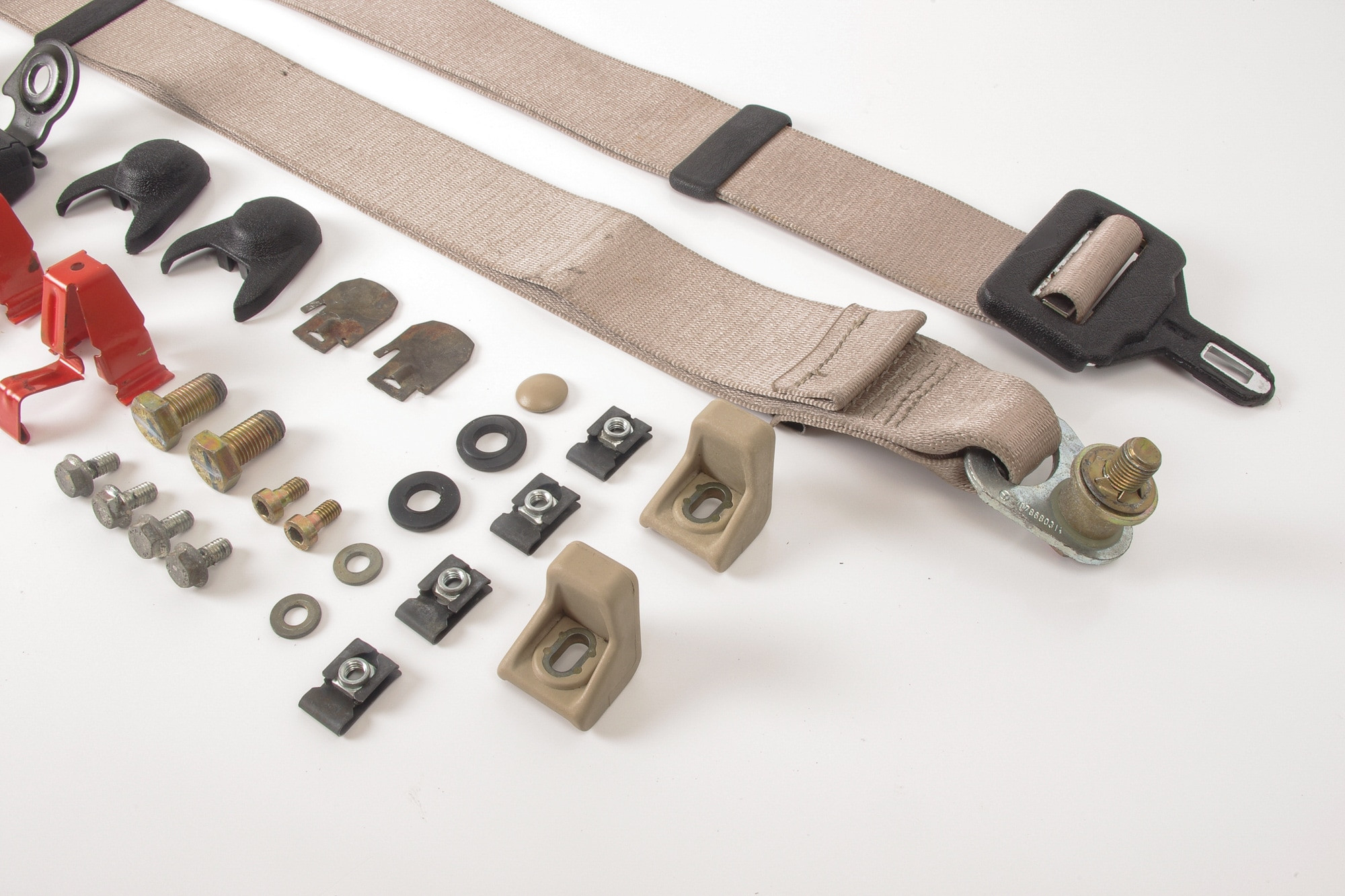 Mercedes 1298600085 Seat Belt Set - Rear Beige | R129 SL