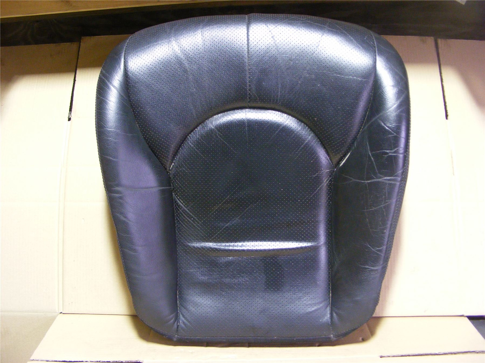 Mercedes Seat Cushion Squab 91 Front - Black Heated Lumbar Perf. | R129 F/L