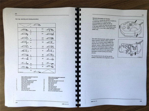 Mercedes R129 SL Workshop Manual: Introduction Into Service