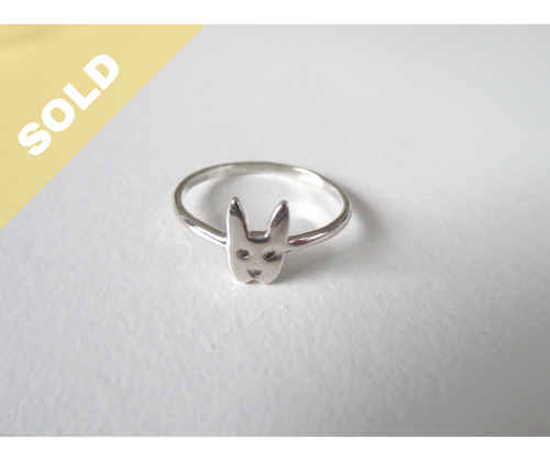 KAREN WALKER RABBIT RING IN 925 STERLING SILVER ~ 702230320