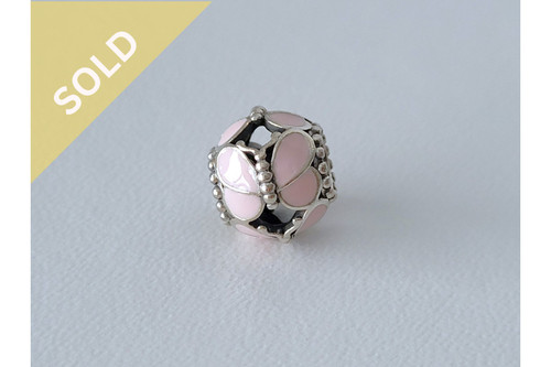 PANDORA Pink Butterfly Charm (RETIRED) ~ 1123250914-2