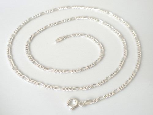 Brand New 925 Sterling Silver Figaro Necklace, 50cm (4.3Grams) ~ 1164251230