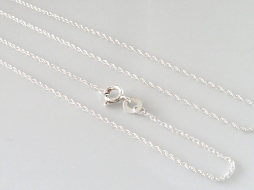 925 Sterling Silver Twisted Singapore Chain Necklace (45cm) ~ 1168260102