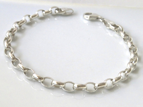925 Sterling Silver Belcher Bracelet (6.1grams) ~ 1179260126
