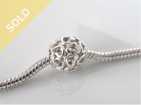 Authentic PANDORA "Open Your Heart" Charm (RETIRED) ~ 1123250914-5