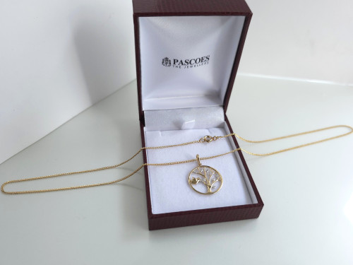 9ct Gold Diamond "Tree of Life" Pendant ~1199260304