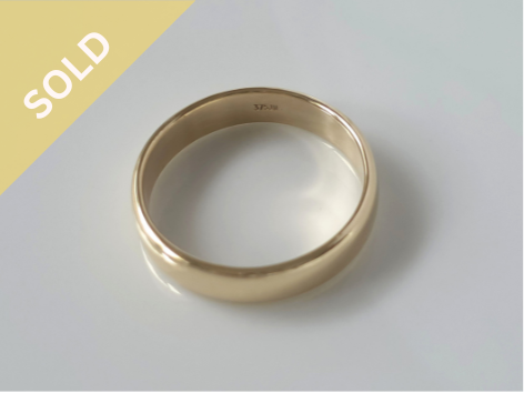 9ct Yellow Gold Wedding Band (4.5Grams) ~ 1280260527