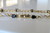 9CT Yellow Gold Diamond& Dark Stone Bracelet - 5.8 grams
