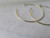 BRAND NEW - 9CT 40MM YELLOW GOLD HALF HOOP EARRINGS