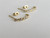 9CT GOLD DIAMOND "J" TWIST HOOP EARRINGS #430220111