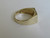 9CT YELLOW GOLD DIAMOND MEN'S RING - 3.5GRAMS #420211218