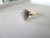 9CT YELLOW GOLD DIAMOND PEAR CLUSTER RING #484220327-2