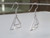 925 STERLING SILVER DOUBLE TRIANGLES DANGLE EARRINGS #659230109-2