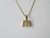9CT YELLOW GOLD DIAMOND INITIAL 'M' PENDANT #672230124