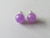 LAVENDER JADE STUD EARRINGS CRAFTED IN 14CT GOLD ~ 770230815